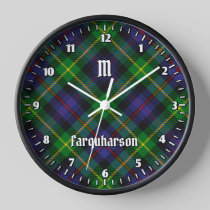 Clan Farquharson Tartan Large Clock