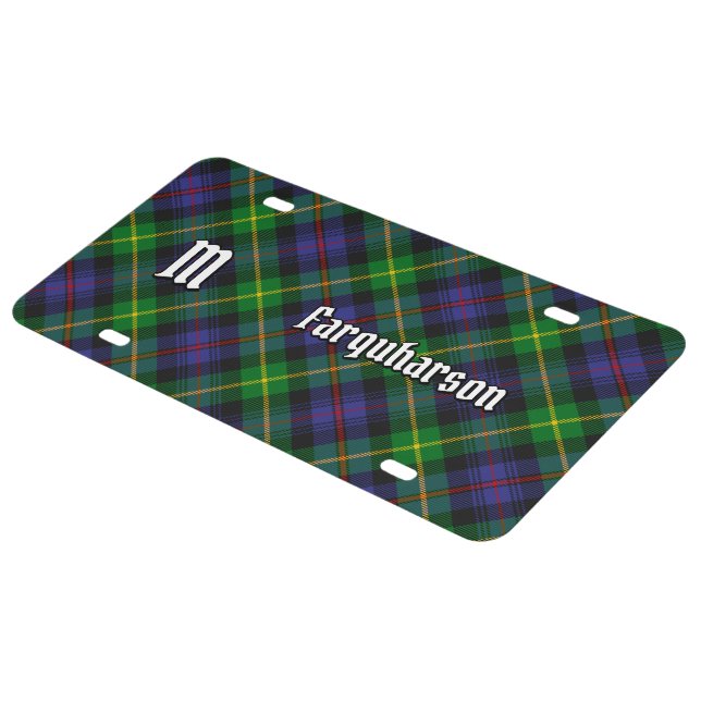 Clan Farquharson Tartan License Plate (Side)