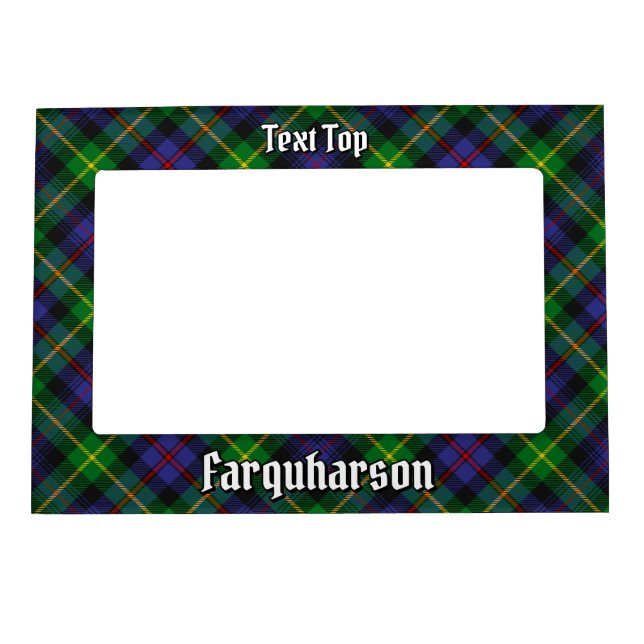 Clan Farquharson Tartan Magnetic Frame (Front)