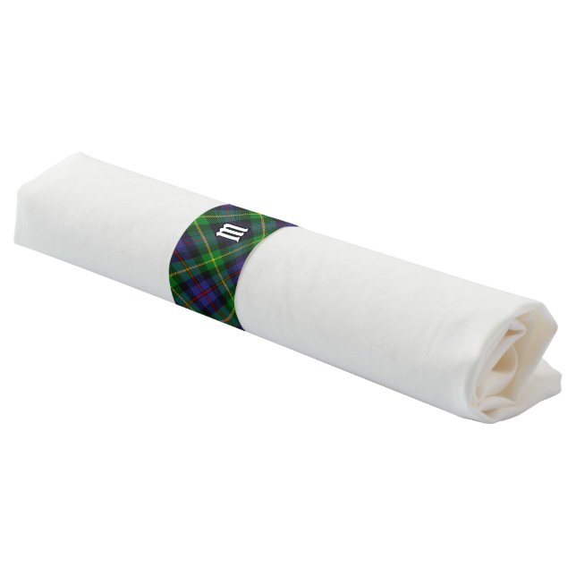 Clan Farquharson Tartan Napkin Bands (Angled)