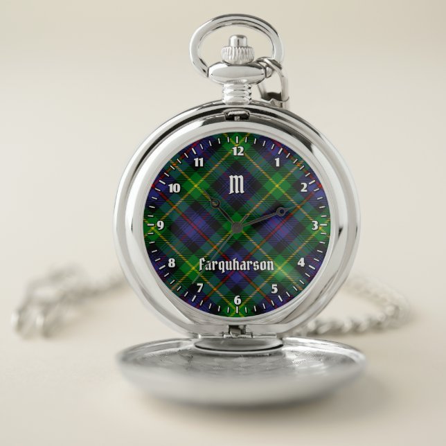 Clan Farquharson Tartan Pocket Watch (Inside)