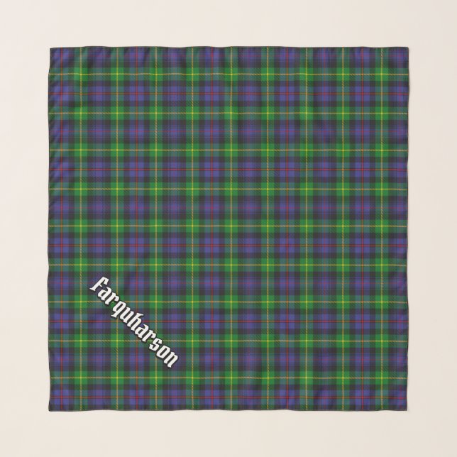 Clan Farquharson Tartan Scarf (Front (Horizontal))