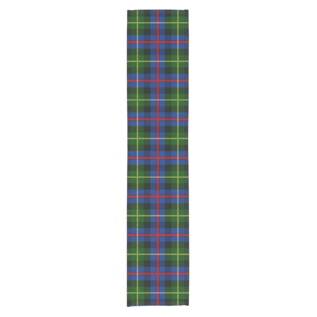 Clan Farquharson Tartan Short Table Runner (Front)