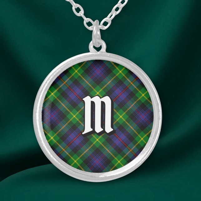 Clan Farquharson Tartan Silver Plated Necklace (Creator Uploaded)
