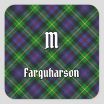 Clan Farquharson Tartan Square Sticker