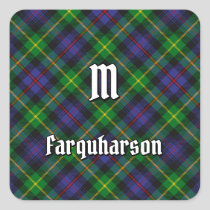 Clan Farquharson Tartan Square Sticker