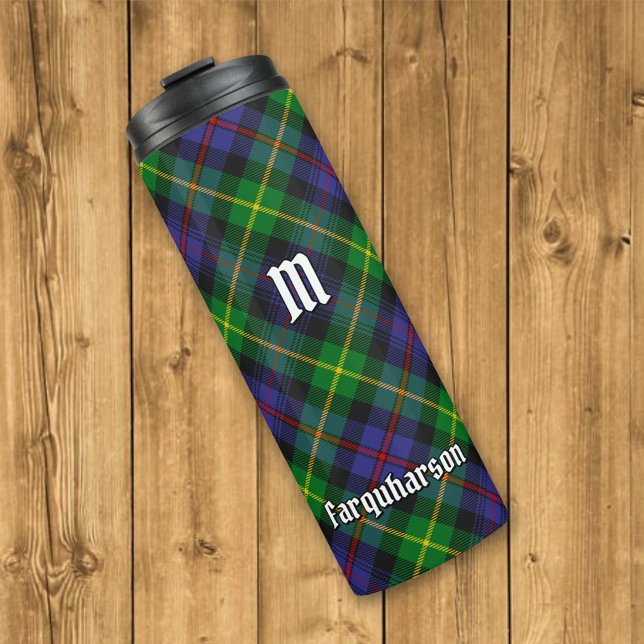 Clan Farquharson Tartan Thermal Tumbler (Creator Uploaded)