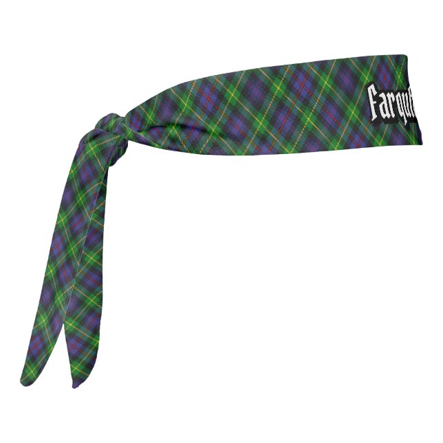 Clan Farquharson Tartan Tie Headband (Rotate 270)