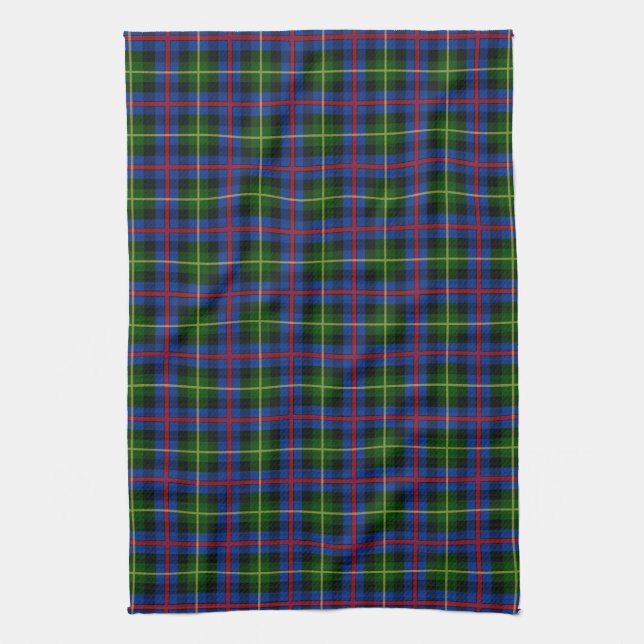 Clan Farquharson Tartan Towel (Vertical)