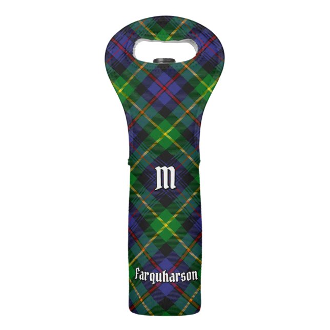 Clan Farquharson Tartan Wine Bag (Front)