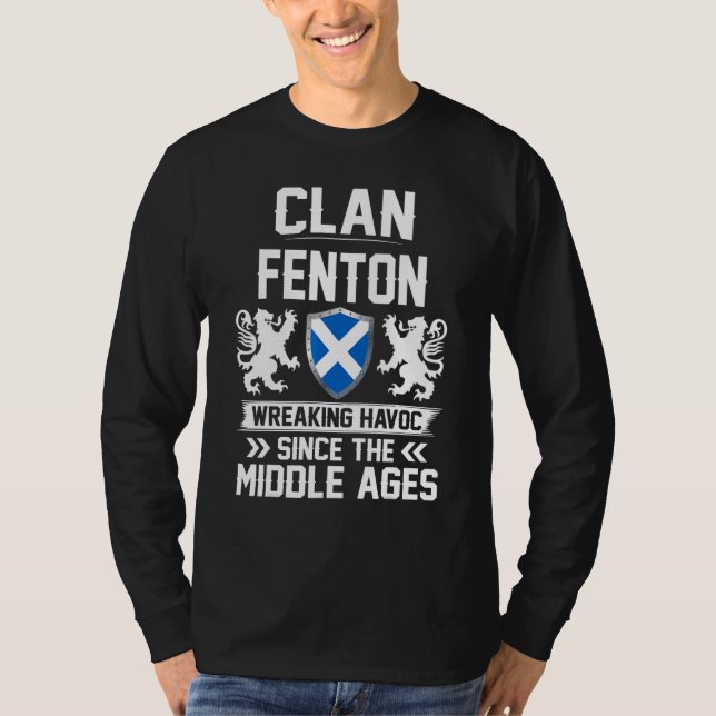 Clan Fenton Scottish Family Clan Scotland Wreaking T-Shirt (Front)