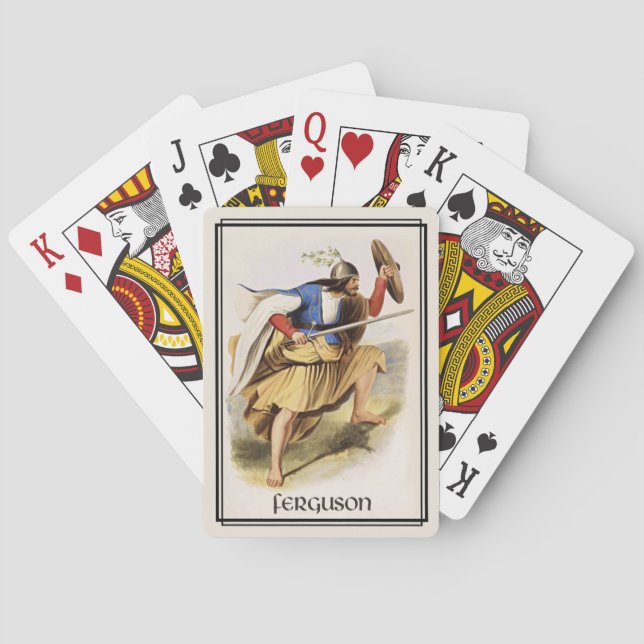 Clan Ferguson Classic Scotland Poker Cards (Back)