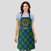 Clan Ferguson Crest over Tartan Apron