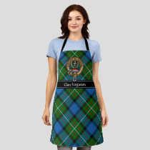 Clan Ferguson Crest over Tartan Apron