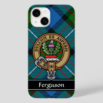 Clan Ferguson Crest over Tartan Case-Mate iPhone 14 Case