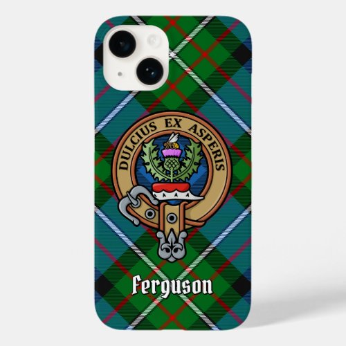 Clan Ferguson Crest over Tartan Case_Mate iPhone 14 Case