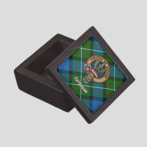 Clan Ferguson Crest over Tartan Gift Box