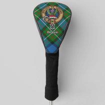 Clan Ferguson Crest over Tartan Golf Head Cover