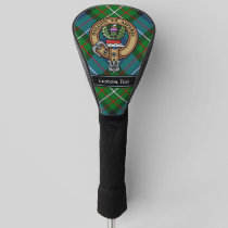 Clan Ferguson Crest over Tartan Golf Head Cover