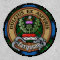 Clan Ferguson Crest over Tartan