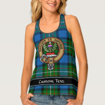 Clan Ferguson Crest over Tartan Tank Top