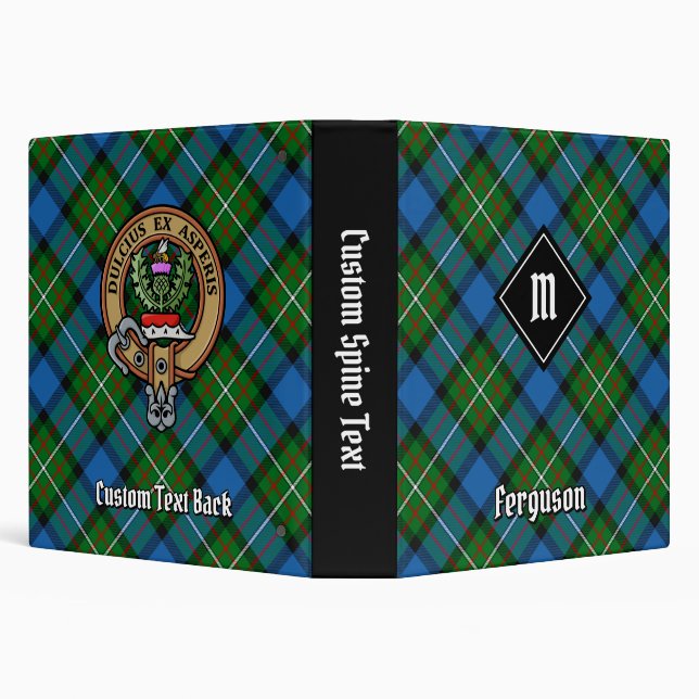 Clan Ferguson Tartan 3 Ring Binder (Background)