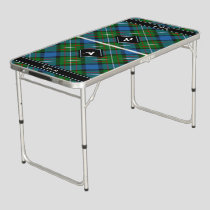 Clan Ferguson Tartan Beer Pong Table