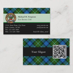 Clan Ferguson Tartan Business Card
