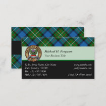 Clan Ferguson Tartan Business Card