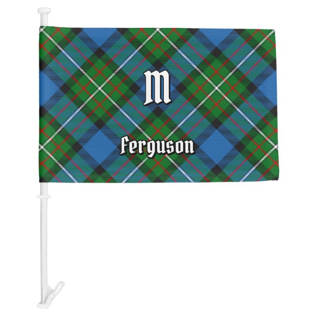 Clan Ferguson Tartan Car Flag (Front)