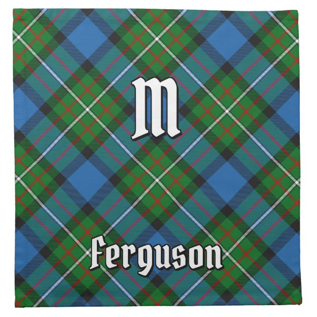 Clan Ferguson Tartan Cloth Napkin (Front)