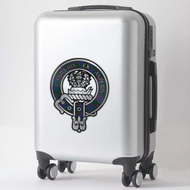 Clan Ferguson Tartan Crest Sticker (Suitcase)
