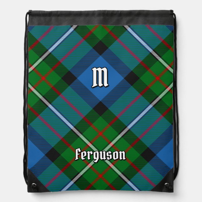 Clan Ferguson Tartan Drawstring Bag (Front)