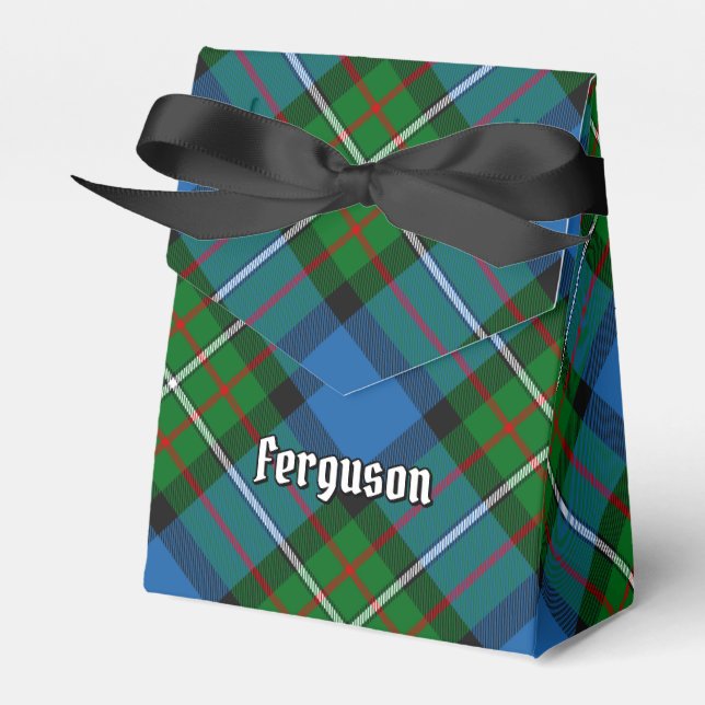 Clan Ferguson Tartan Favor Box (Front Side)