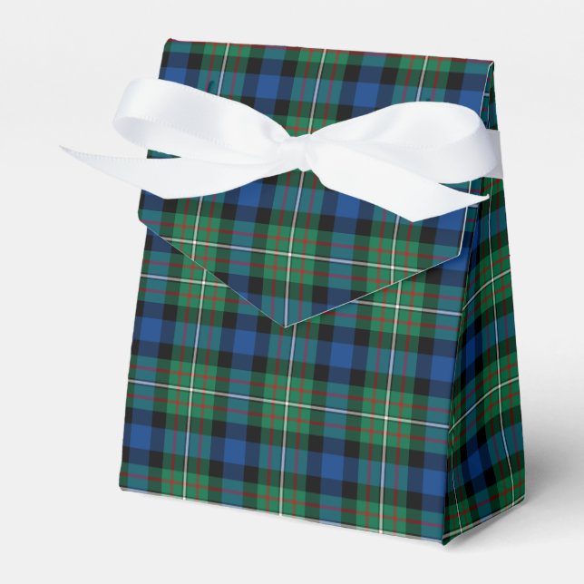 Clan Ferguson Tartan Favor Boxes (Front Side)