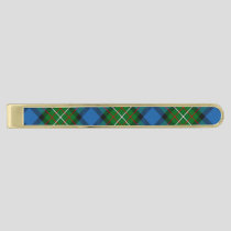 Clan Ferguson Tartan Gold Finish Tie Bar