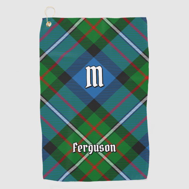 Clan Ferguson Tartan Golf Towel (Front)