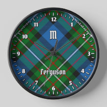 Clan Ferguson Tartan Large Clock
