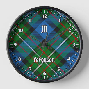 Clan Ferguson Tartan Large Clock
