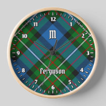 Clan Ferguson Tartan Large Clock