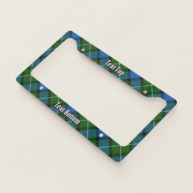 Clan Ferguson Tartan License Plate Frame (3/4)