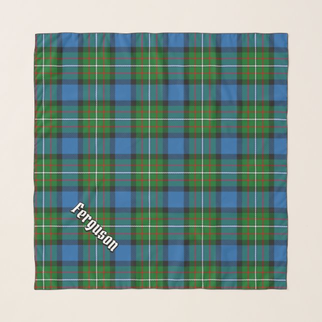 Clan Ferguson Tartan Scarf (Front (Horizontal))