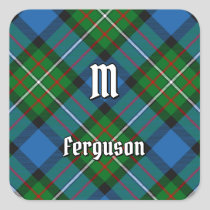 Clan Ferguson Tartan Square Sticker