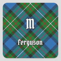 Clan Ferguson Tartan Square Sticker