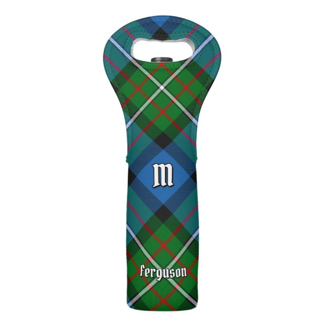 Clan Ferguson Tartan Wine Bag (Front)
