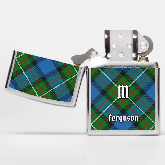 Clan Ferguson Tartan Zippo Lighter (Opened)