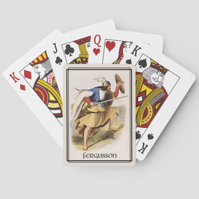 Clan Fergusson Classic Scotland Poker Cards (Back)