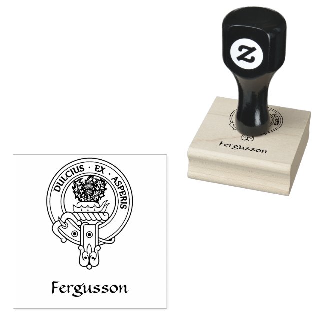 Clan Fergusson Crest Rubber Stamp (Stamped)