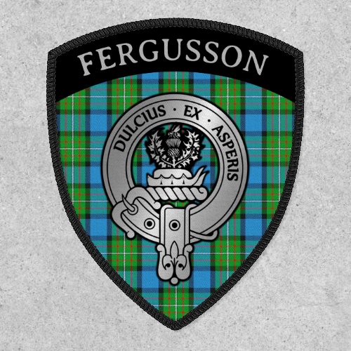 Clan Fergusson Crest  Tartan Shield Patch