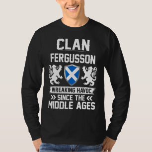 Clan Fergusson Scottish Family Clan Scotland Wreak T-Shirt